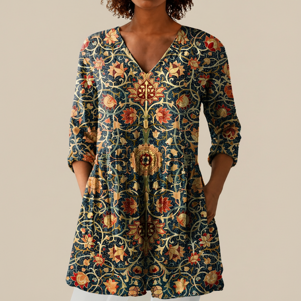 Liora - Blouse longue imprimée