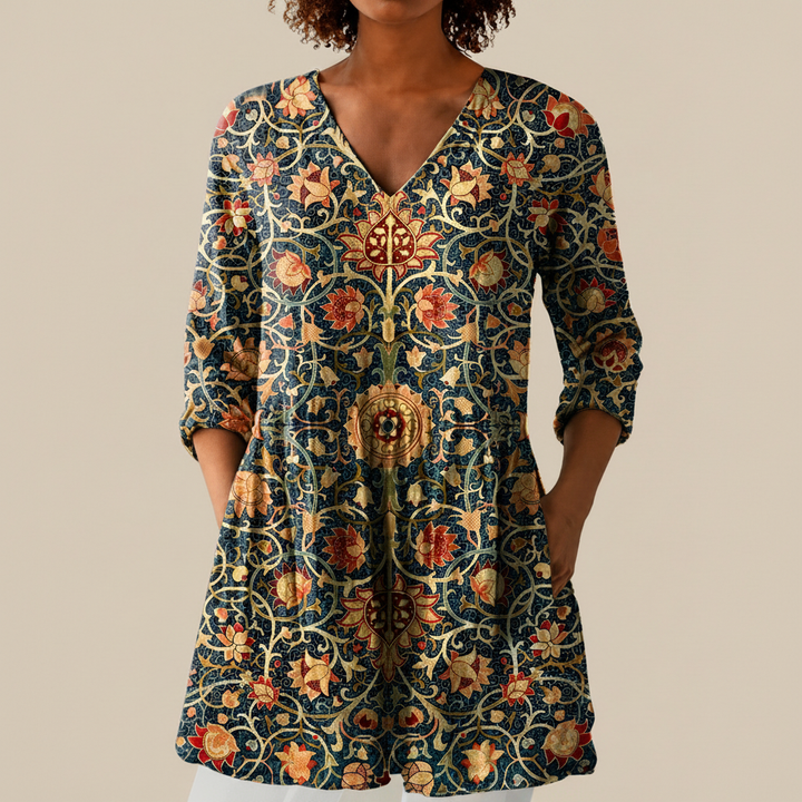 Liora - Blouse longue imprimée
