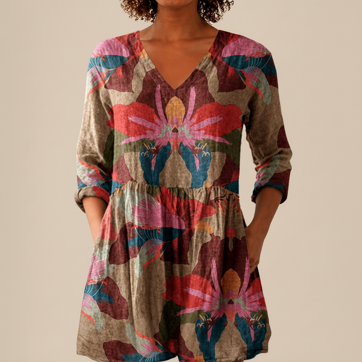 Alina - Blouse longue imprimée