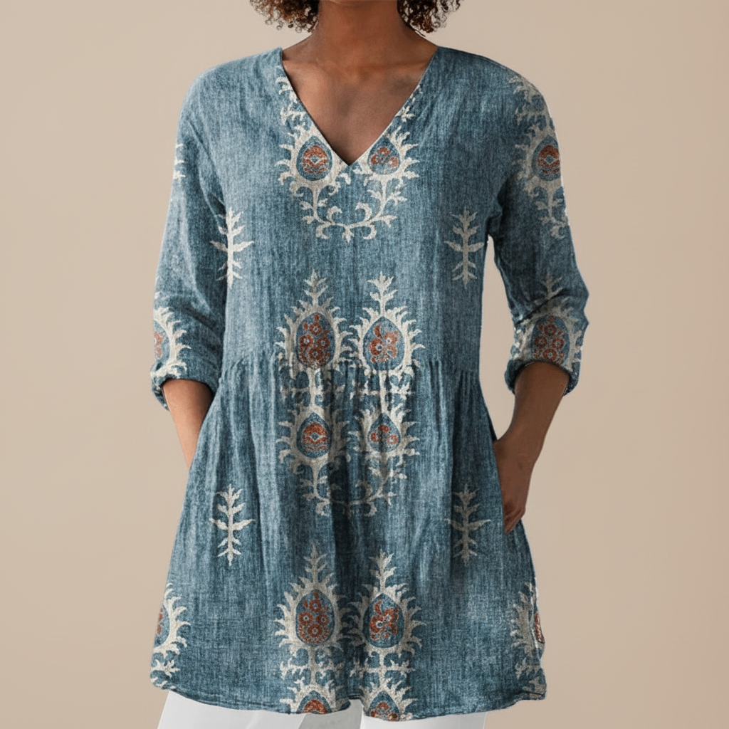 Blair - Blouse longue imprimée