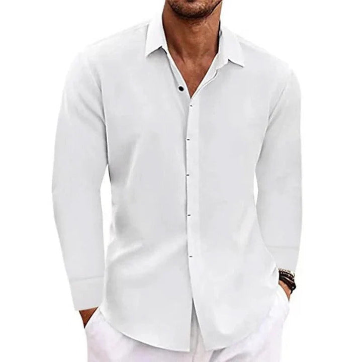 Chemise legere longue - Blanc