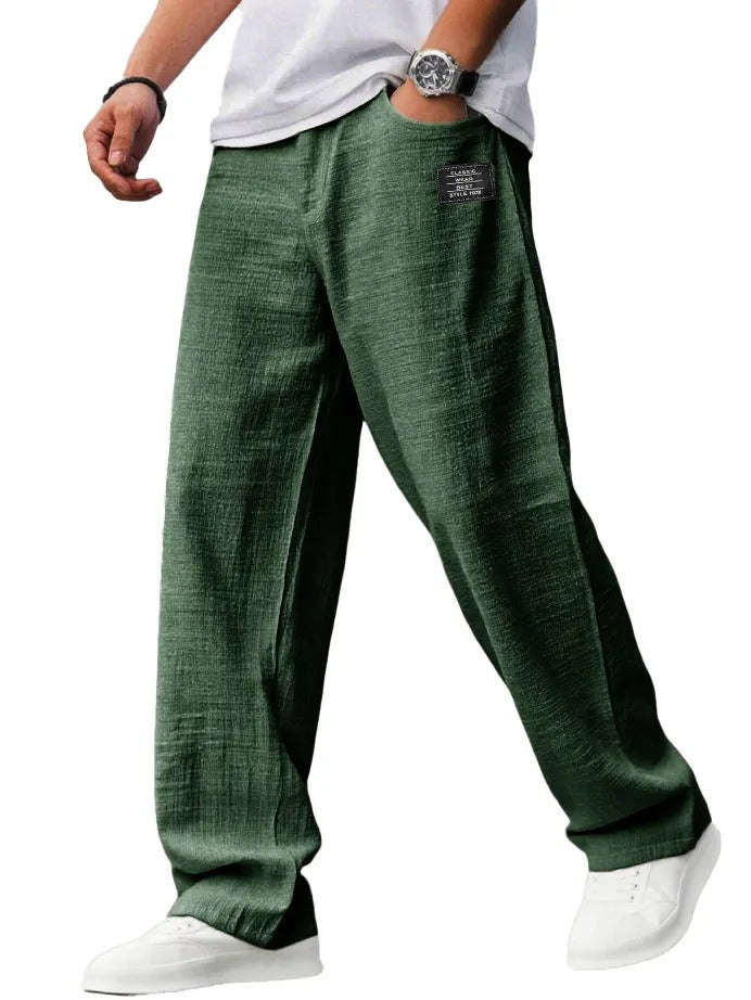 Pantalon droit leger - Vert