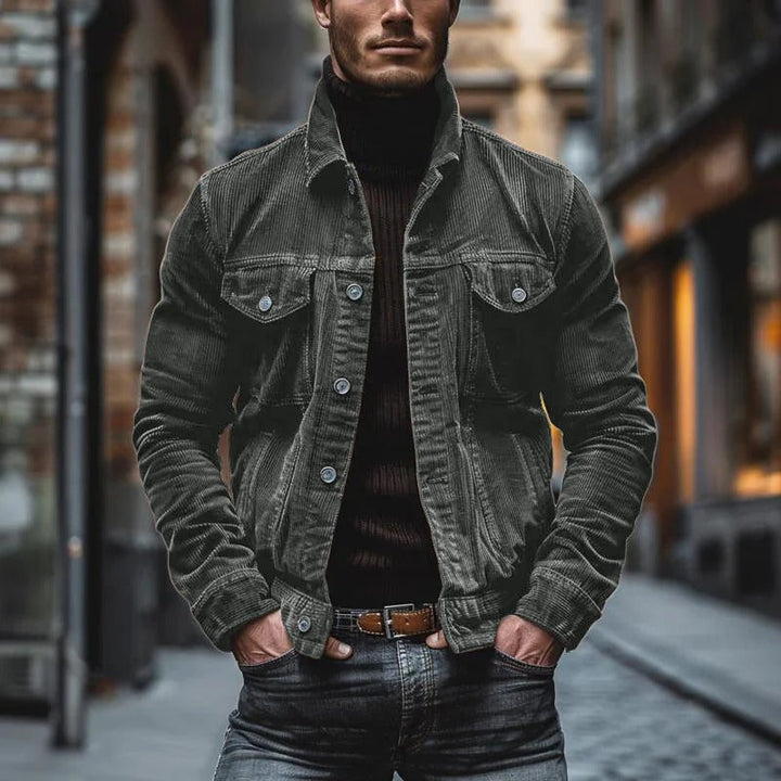 Issa | Veste en velours côtelé rétro au style vintage pour homme