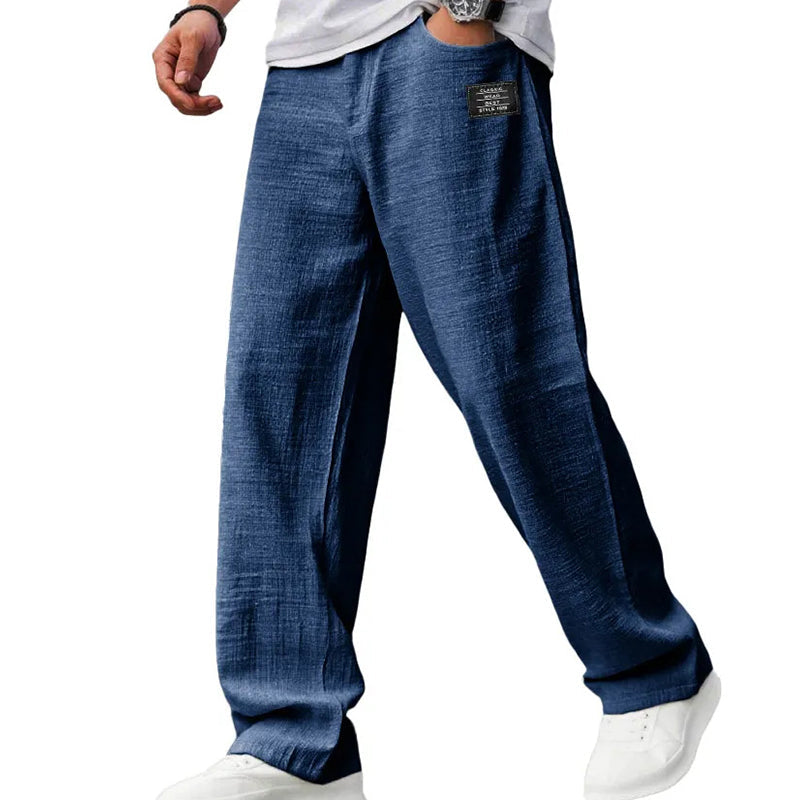 Pantalon droit leger - Bleu marine