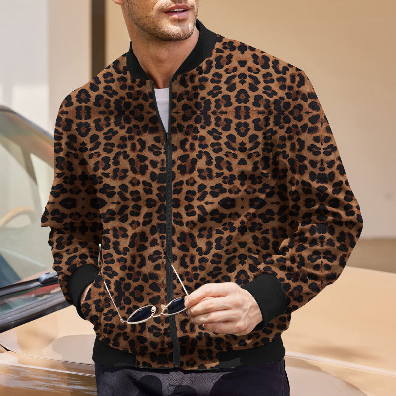 Aayden | Veste élégante à imprimé léopard pour homme