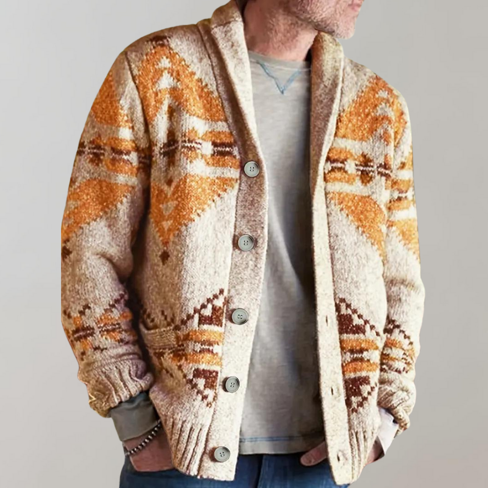 Viraj | Gilet Printemps Vintage en Maille Élégante pour Homme