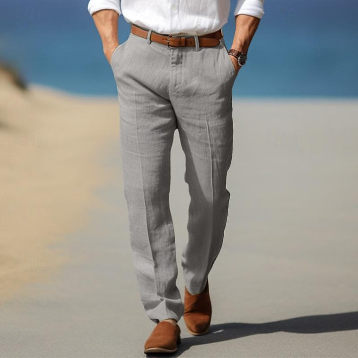 Pantalon a passants - Gris